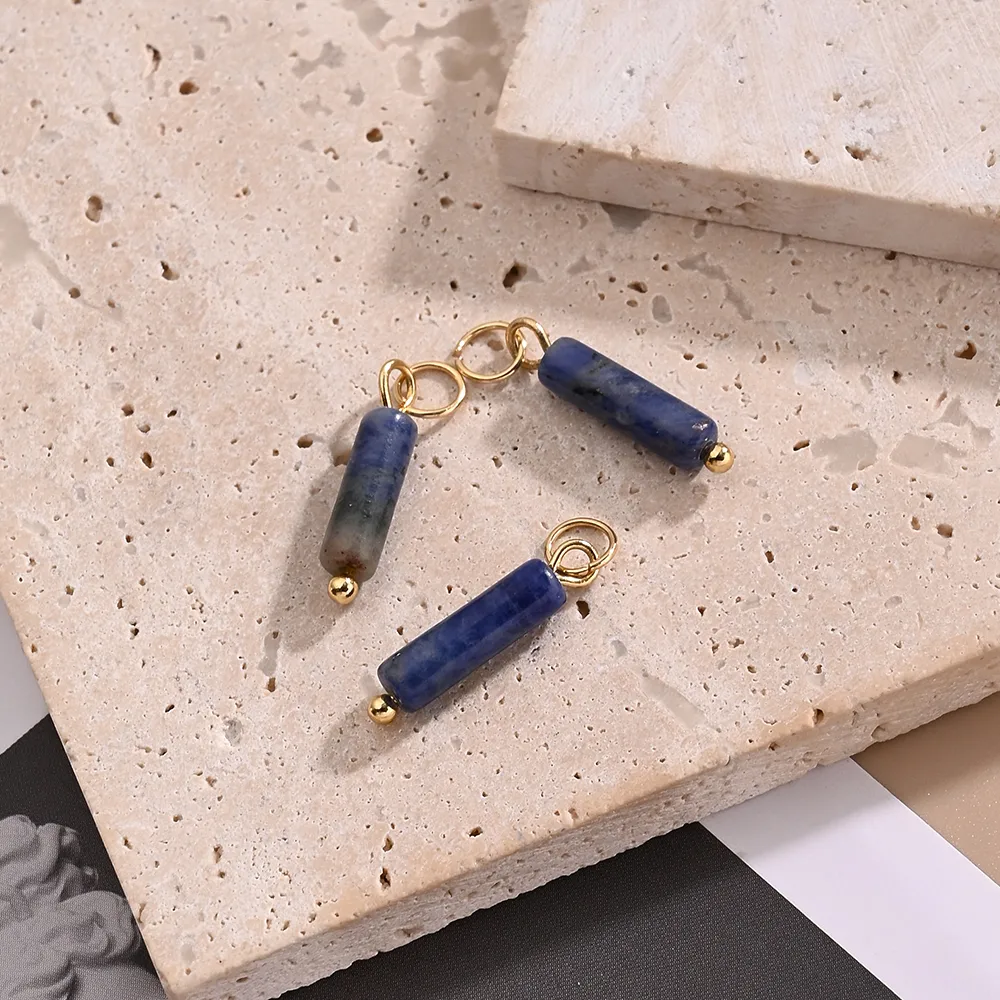 Casual Handmade Simple Style Marble Simple Solid Color 304 Stainless Steel Natural Stone Handmade Polishing Turquoise Amethyst  Tiger Eye Jewelry Accessories display picture 9