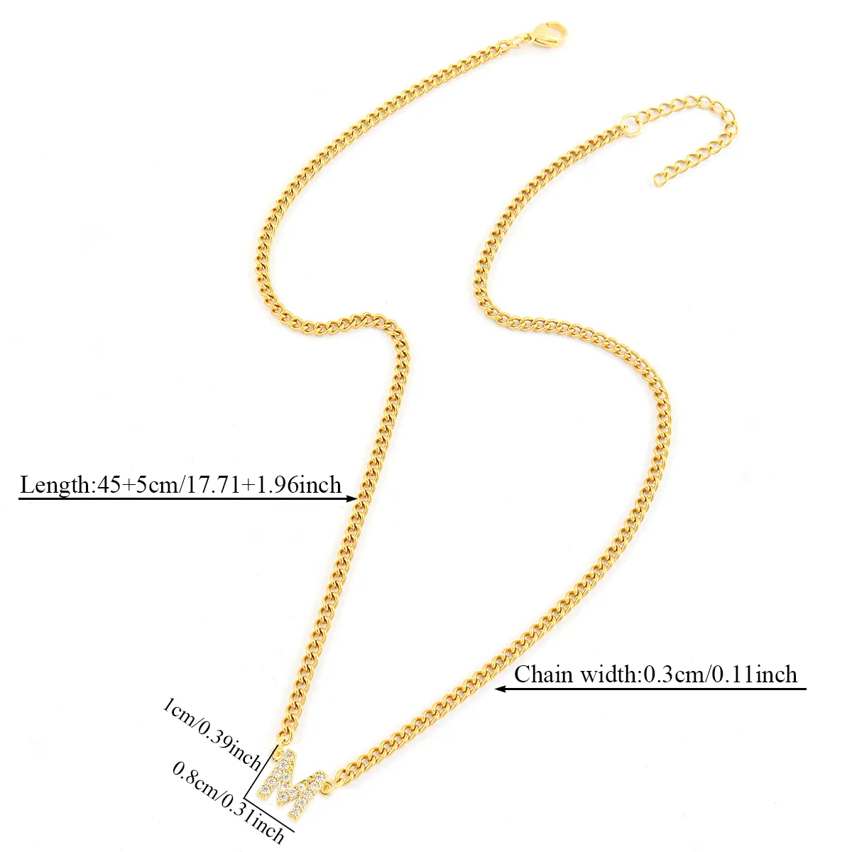 Casual Elegant Simple Style Letter 201 Stainless Steel 304 Stainless Steel Women's Necklace display picture 1