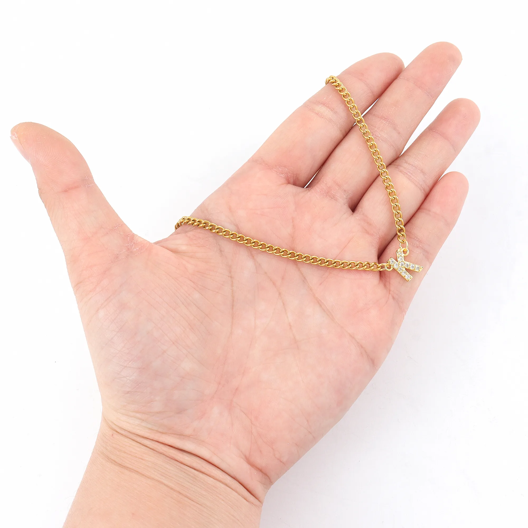 Casual Elegant Simple Style Letter 201 Stainless Steel 304 Stainless Steel Women's Necklace display picture 2