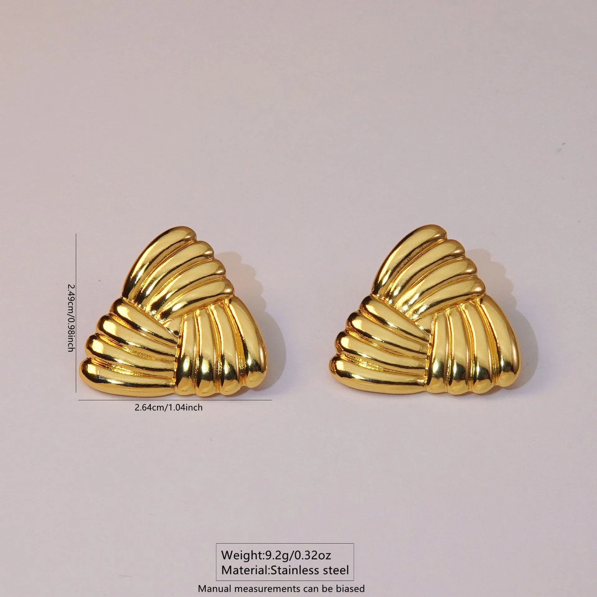 1 Pair Elegant Glam Heart Shape 304 Stainless Steel Ear Studs display picture 7