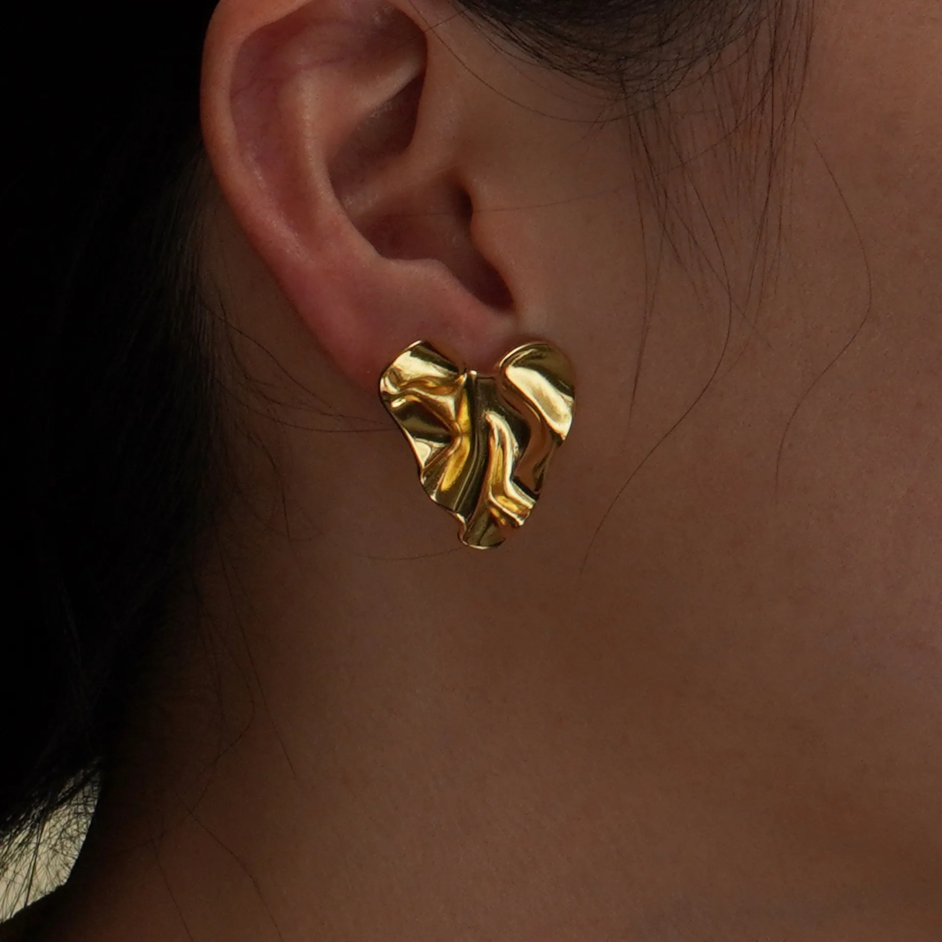1 Pair Elegant Glam Heart Shape 304 Stainless Steel Ear Studs display picture 25
