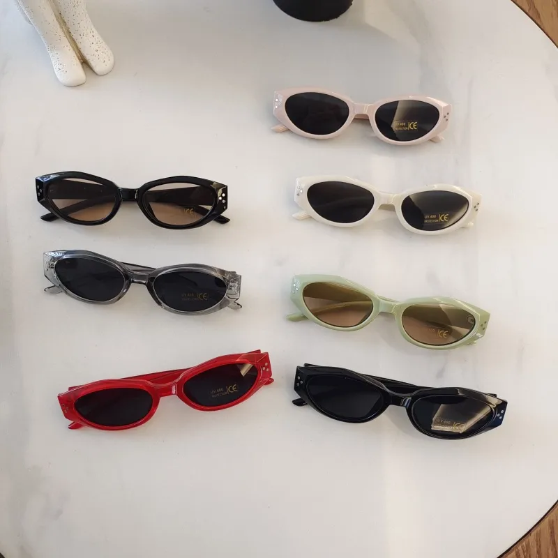 Casual Vacation Solid Color Pc Resin Cat Eye Full Frame Glasses display picture 5