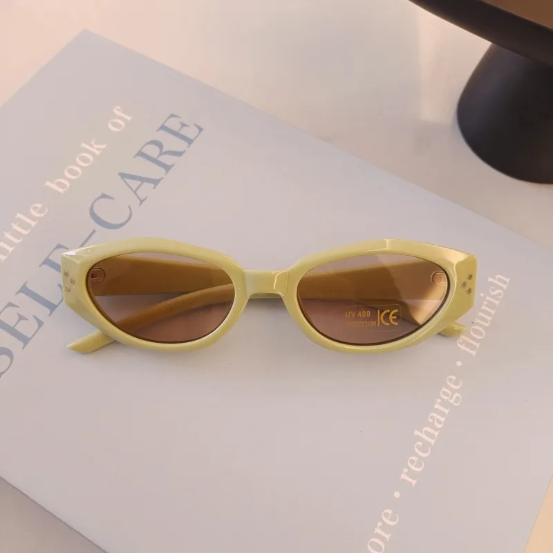 Casual Vacation Solid Color Pc Resin Cat Eye Full Frame Glasses display picture 6