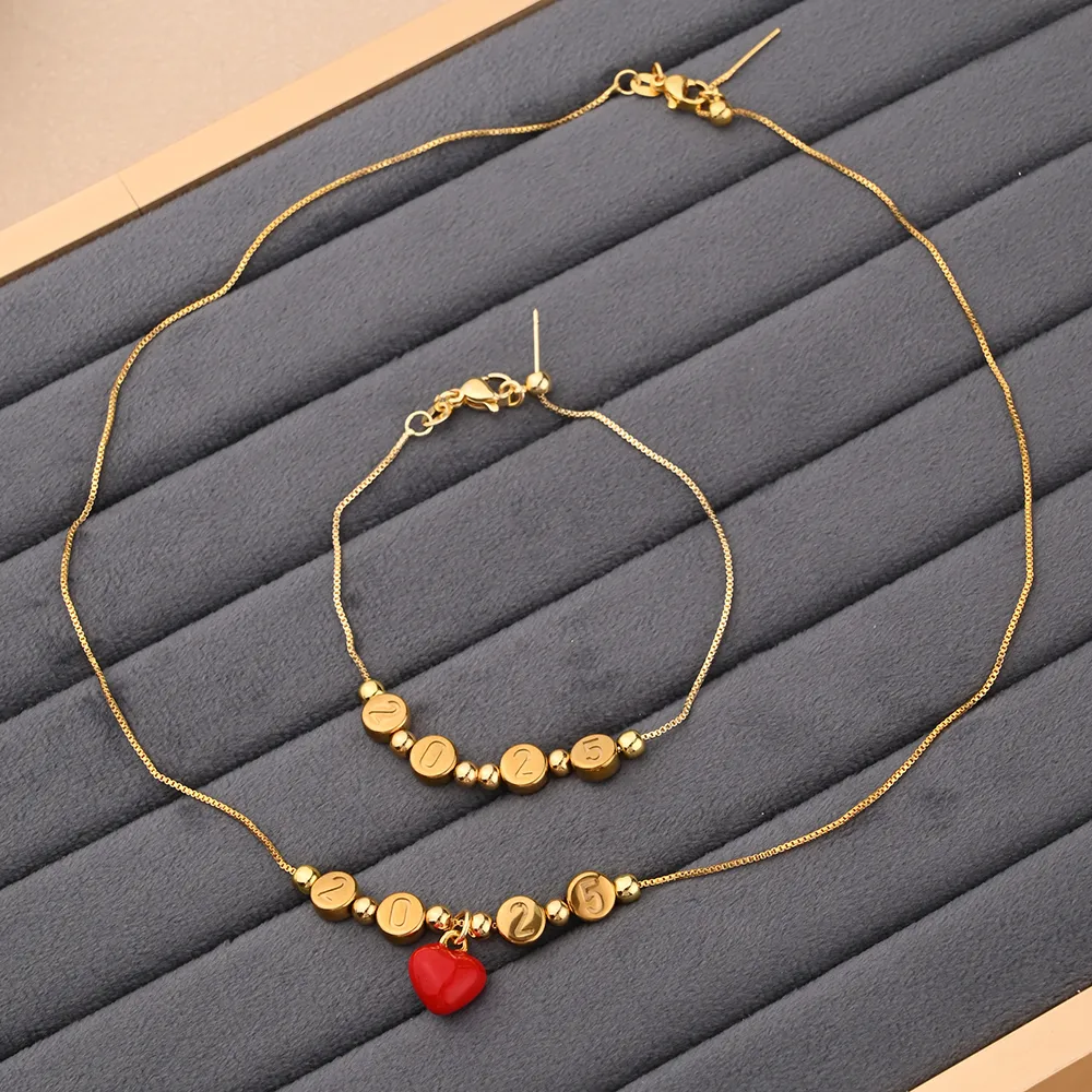 Casual Simple Style Cherry Heart Shape Flower 304 Stainless Steel Copper Polishing Enamel Plating Zircon 18K Gold Plated Women's Jewelry Set display picture 2