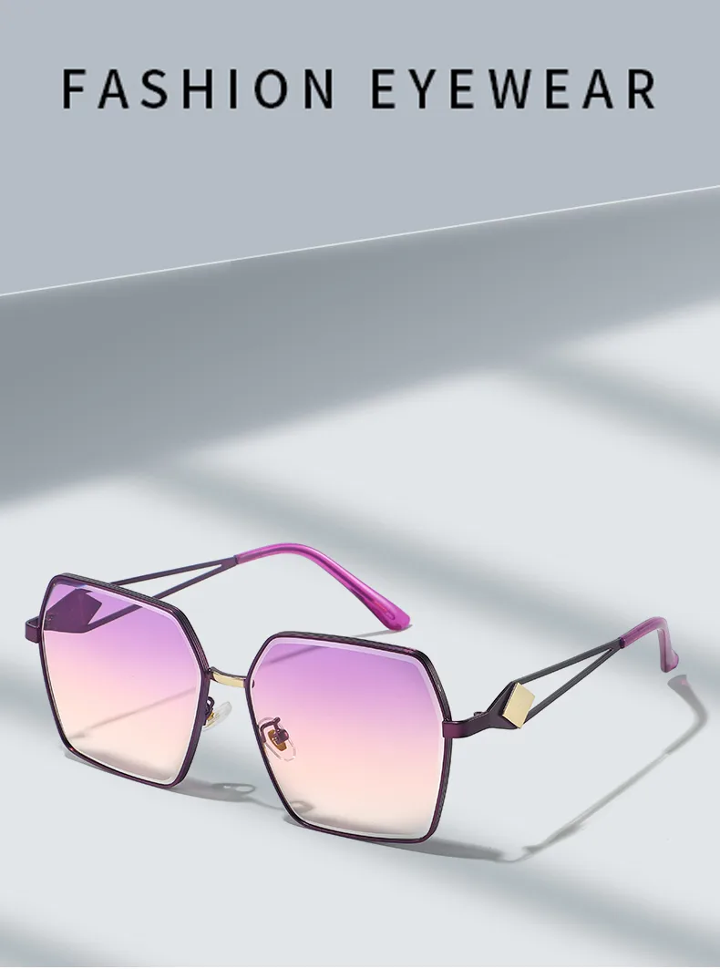 Modern Style Streetwear Sunglasses Pc Polygon Full Frame Glasses display picture 1