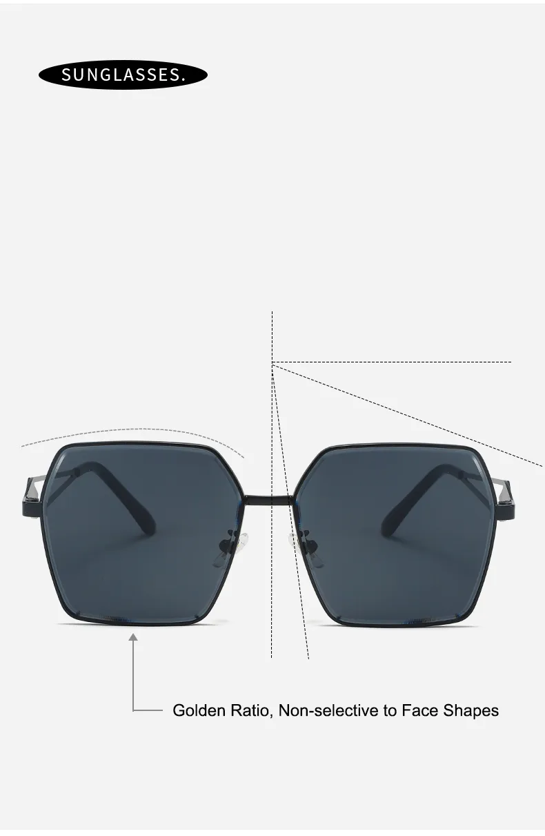 Modern Style Streetwear Sunglasses Pc Polygon Full Frame Glasses display picture 3