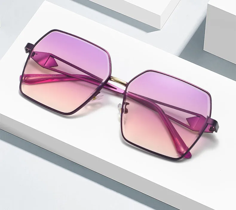 Modern Style Streetwear Sunglasses Pc Polygon Full Frame Glasses display picture 5