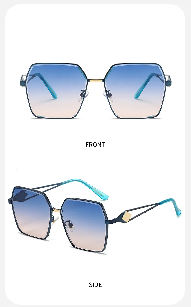 Modern Style Streetwear Sunglasses Pc Polygon Full Frame Glasses display picture 15