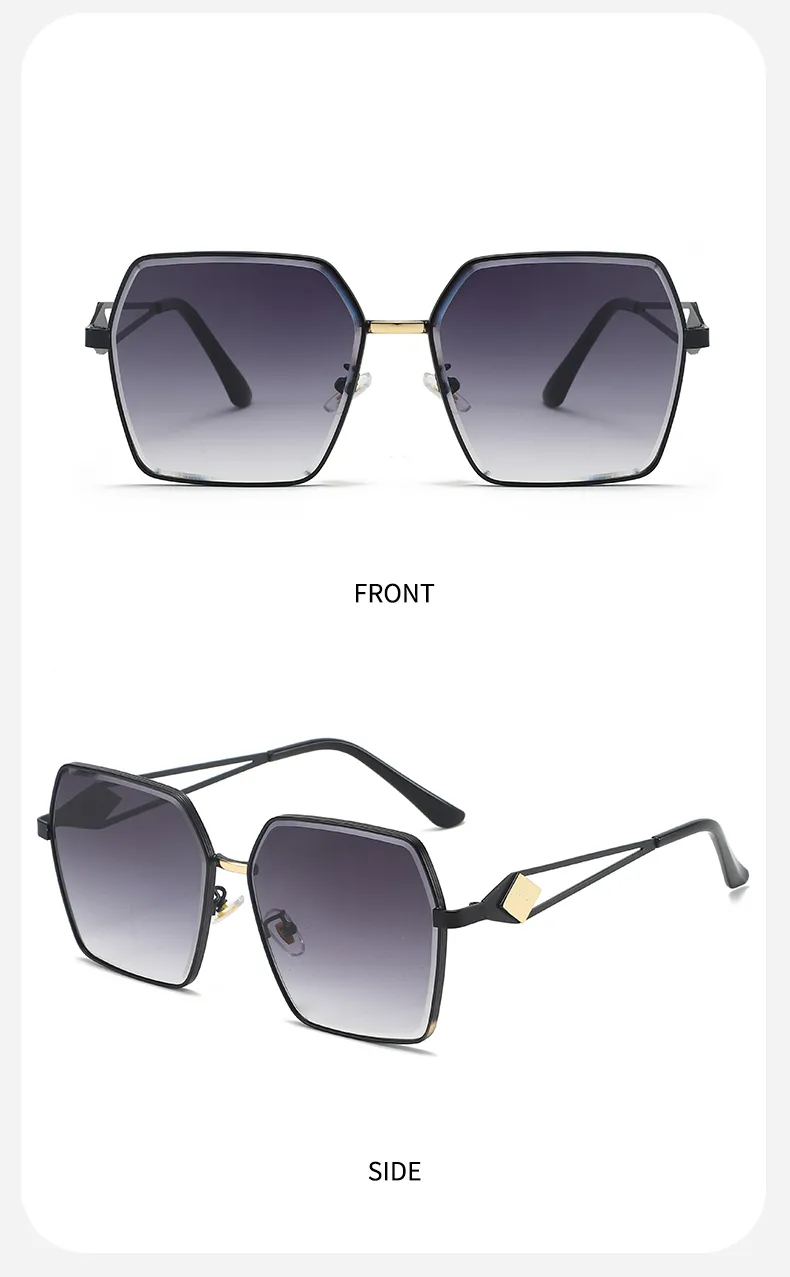 Modern Style Streetwear Sunglasses Pc Polygon Full Frame Glasses display picture 16