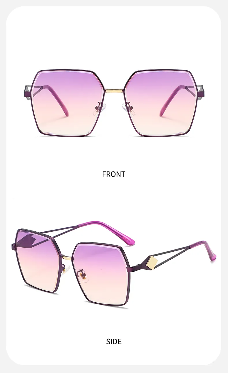 Modern Style Streetwear Sunglasses Pc Polygon Full Frame Glasses display picture 18