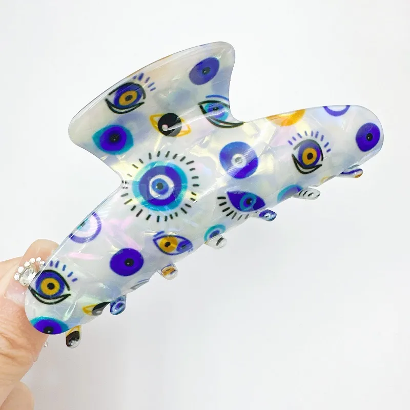 Women's Classic Style Commute Cool Style Devil's Eye PVC Hollow Out Hair Claws display picture 7