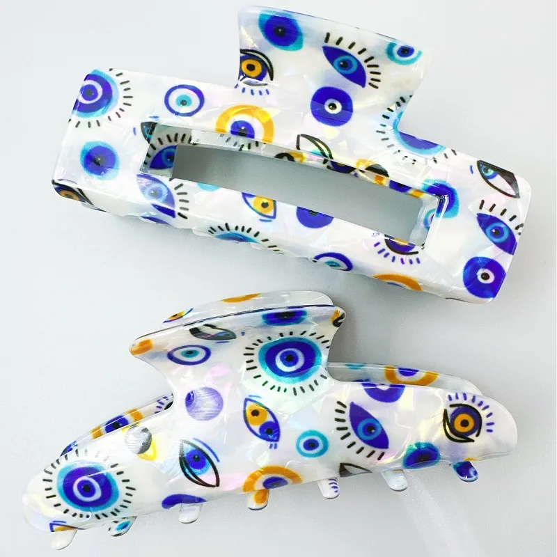 Women's Classic Style Commute Cool Style Devil's Eye PVC Hollow Out Hair Claws display picture 8