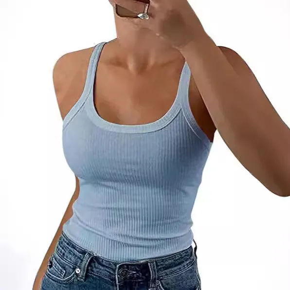 American Spice Girl Camisole Women's Summer Outer Wear Pullover Top Inner Wear Sports Street  Style Women's Wear display picture 4