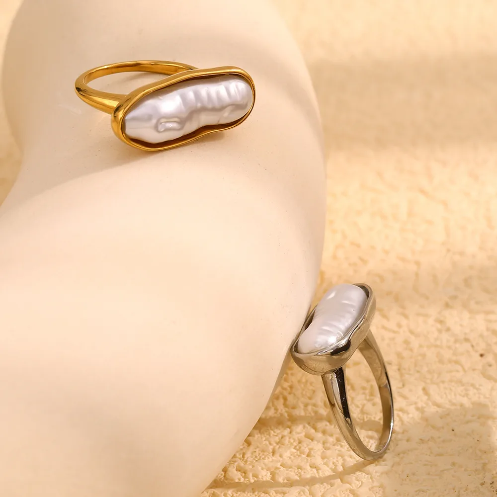 Casual Vintage Style Geometric 304 Stainless Steel 18K Gold Plated Women's Rings display picture 1