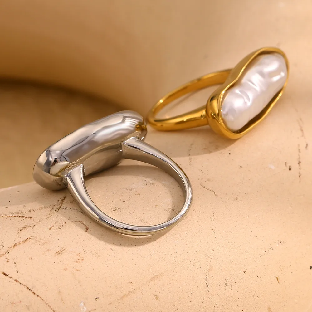 Casual Vintage Style Geometric 304 Stainless Steel 18K Gold Plated Women's Rings display picture 3