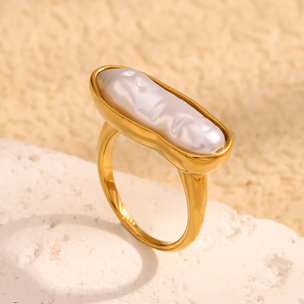 Casual Vintage Style Geometric 304 Stainless Steel 18K Gold Plated Women's Rings display picture 5