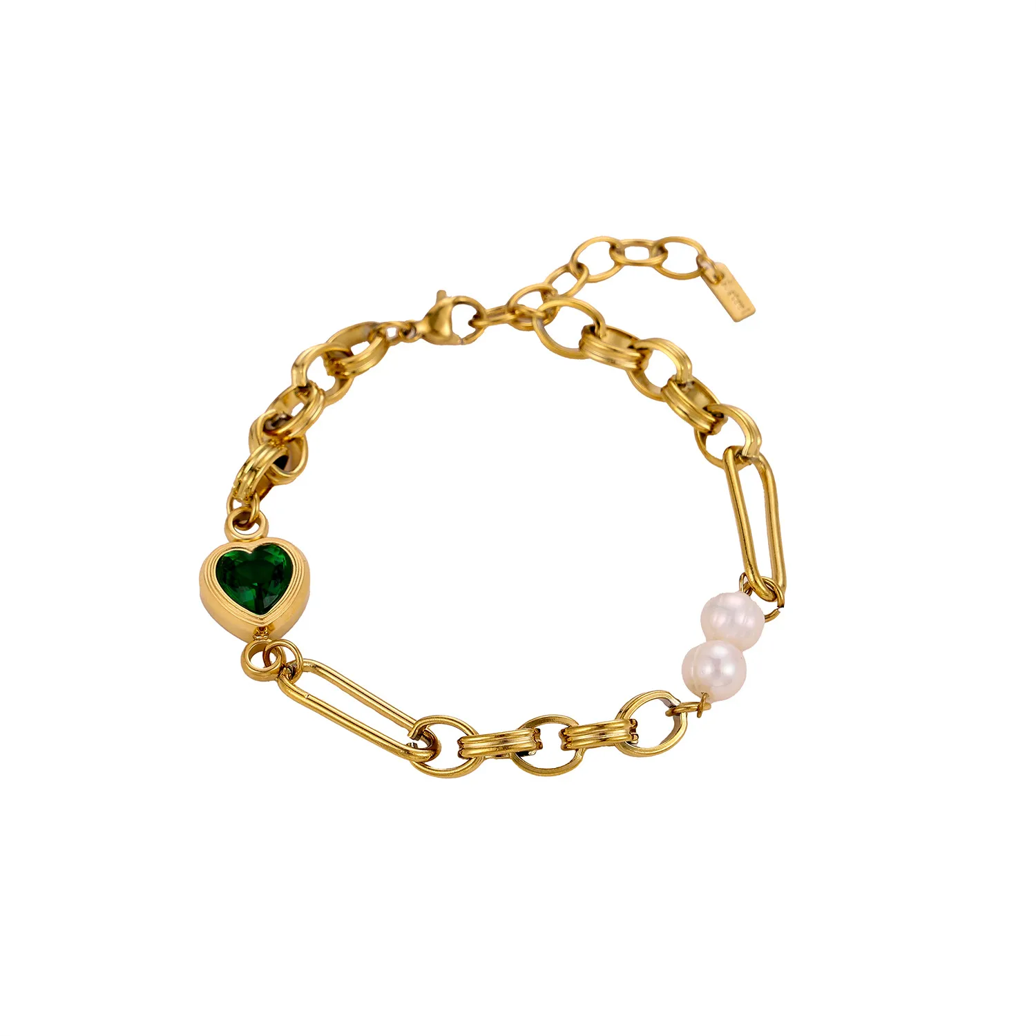Simple Style IG Style Geometric Titanium Steel Plating Inlay Zircon Women's Bracelets Bangle display picture 10