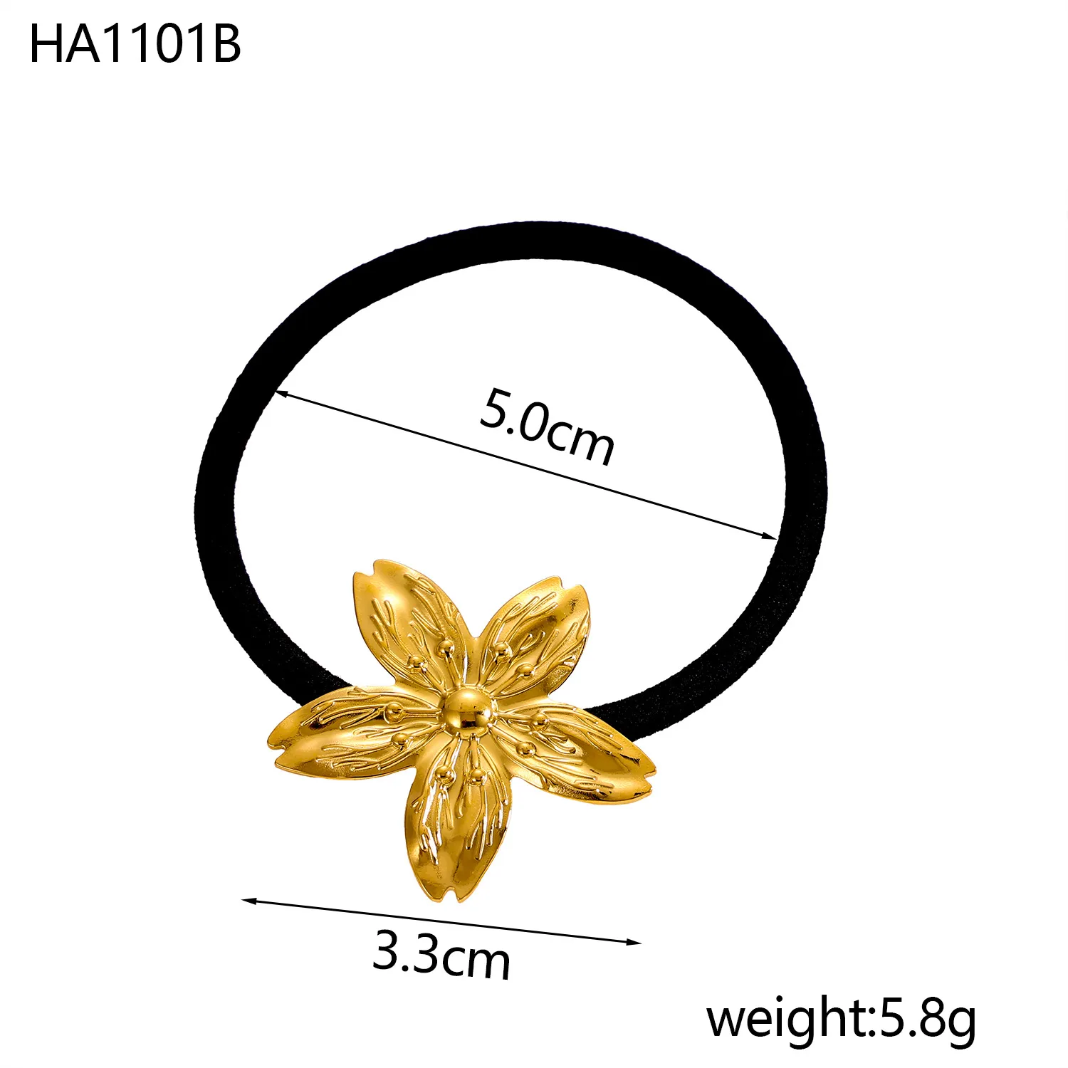 Women's Sweet IG Style Heart Shape Flower 304 Stainless Steel Inlay Pearl Hair Tie display picture 9