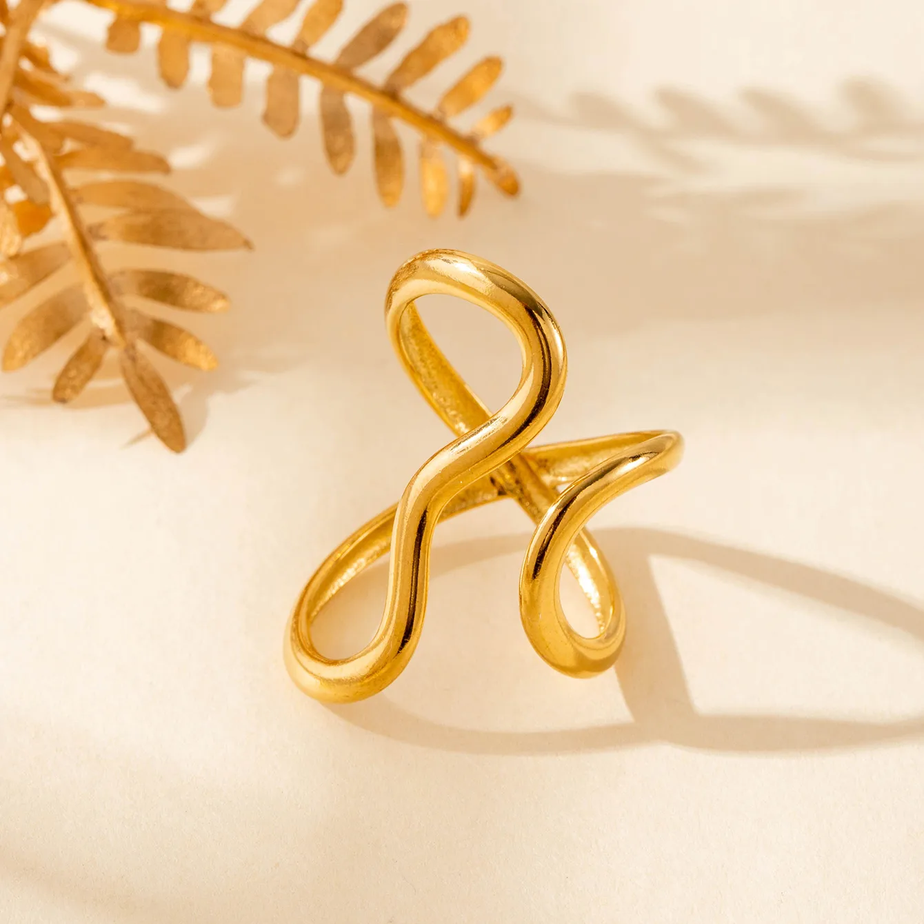 Vintage Style French Style Simple Style Geometric Starfish Shell 304 Stainless Steel Unisex Open Rings display picture 4