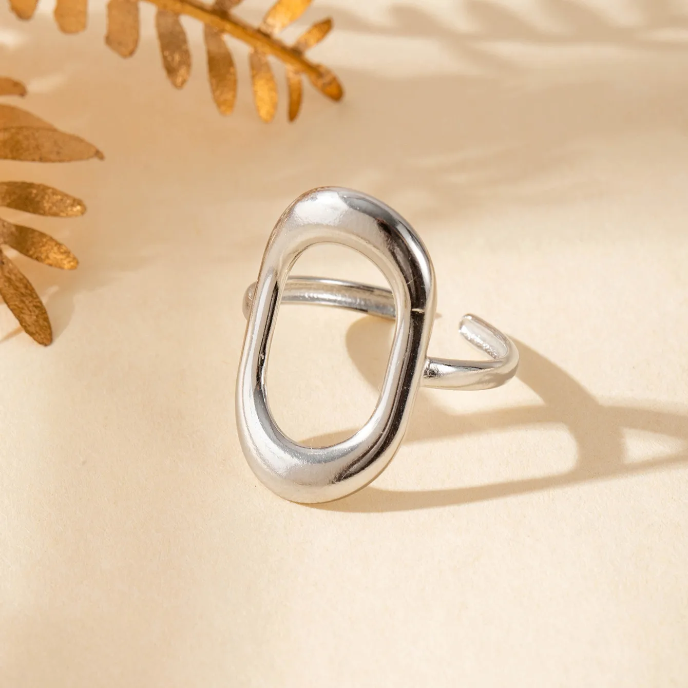 Vintage Style French Style Simple Style Geometric Starfish Shell 304 Stainless Steel Unisex Open Rings display picture 13
