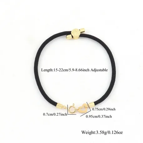Simple Style Classic Style Round Heart Shape 304 Stainless Steel Nylon Women's Bracelets display picture 1