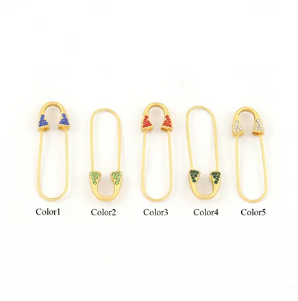 Simple Style Classic Style Pin 201 Stainless Steel Copper Zircon Women's Pendant Necklace display picture 1