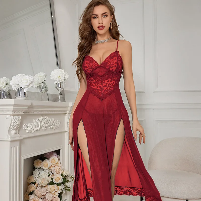 Holiday Home Vacation Sexy Solid Color Polyester Pajama Sets display picture 1