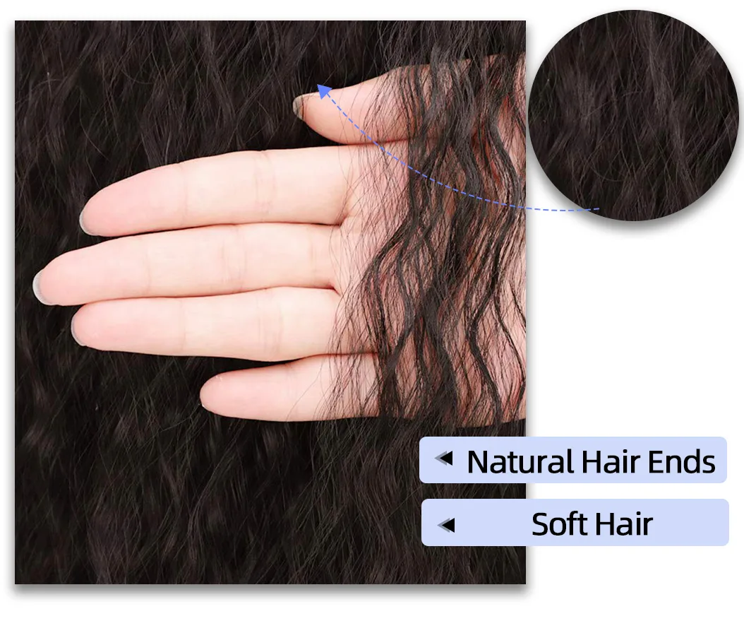 Women's Elegant Retro Sexy Masquerade Christmas Cosplay Chemical Fiber High Temperature Wire Curls Long Curly Hair Ponytail Wig Clips display picture 5