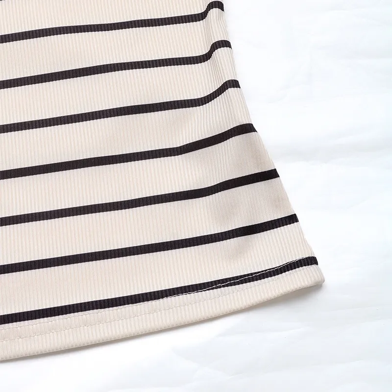 Women's T-shirt Long Sleeve T-Shirts Casual Elegant Simple Style Stripe display picture 9