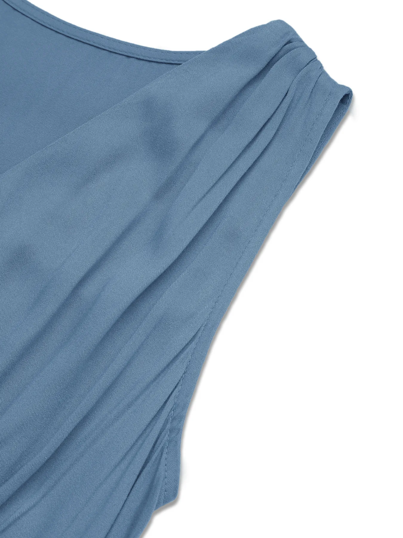 Women's Swing Dress Casual Elegant Streetwear V Neck Button Sleeveless Solid Color Midi Dress Holiday Daily Selfie display picture 7