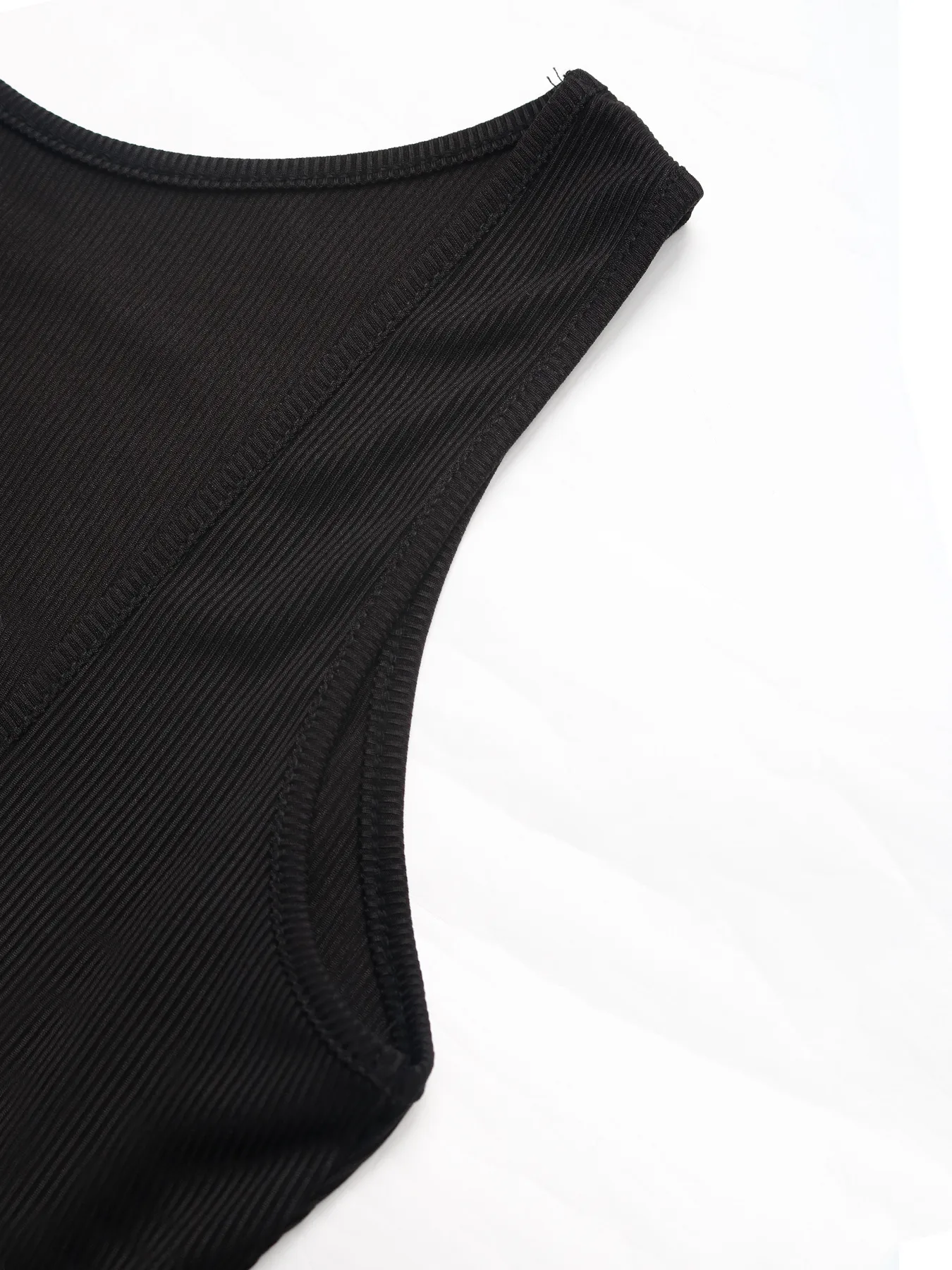 Women's Swing Dress Sexy Round Neck Backless Sleeveless Solid Color Above Knee Holiday Banquet Selfie display picture 10