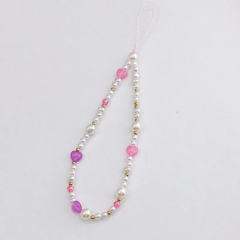 Plastic Heart Shape Simple Style Classic Style Mobile Phone Chain Phone Cases display picture 2