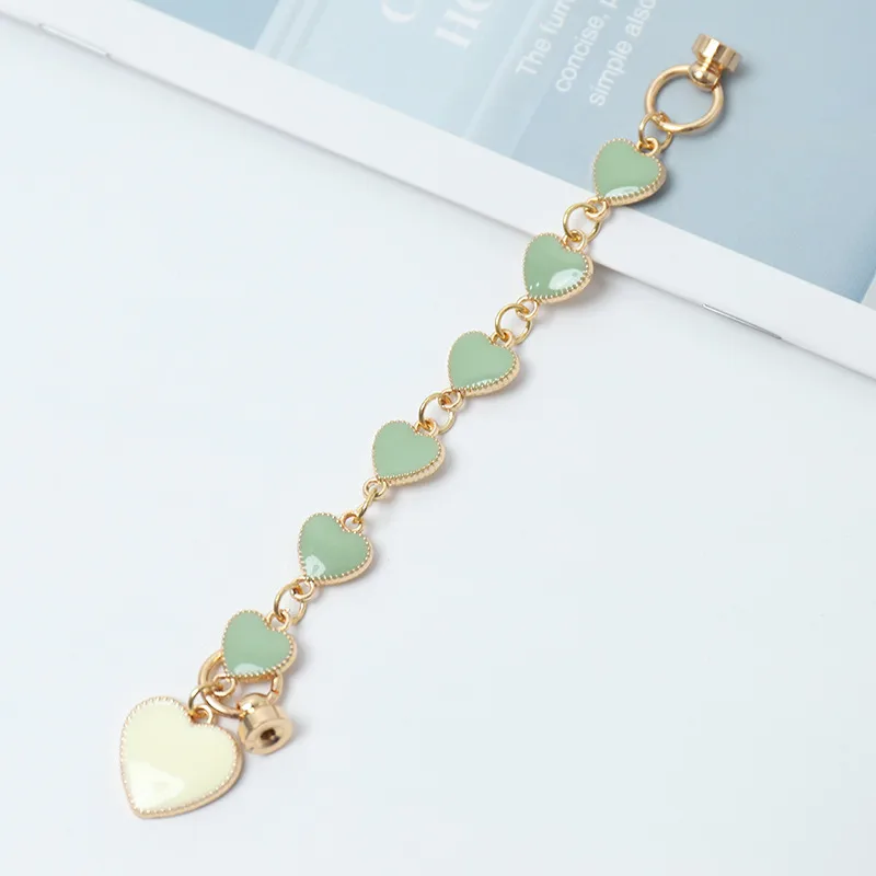 Elegant Simple Style Heart Shape Alloy Enamel Mobile Phone Chain display picture 3