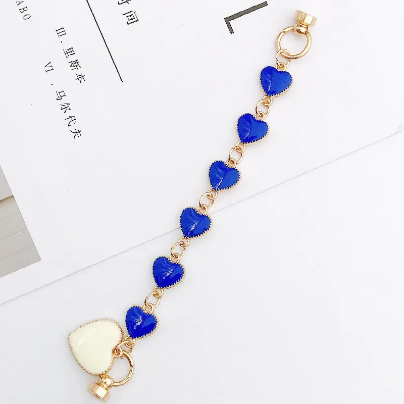 Elegant Simple Style Heart Shape Alloy Enamel Mobile Phone Chain display picture 6