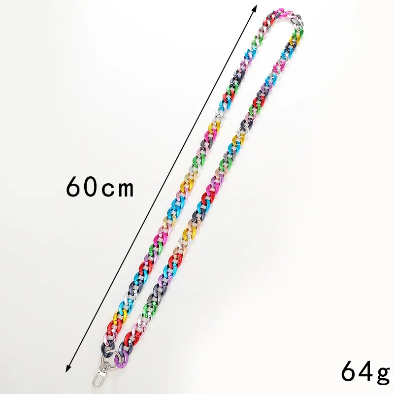 Vacation Color Block Arylic Beaded Mobile Phone Chain display picture 2