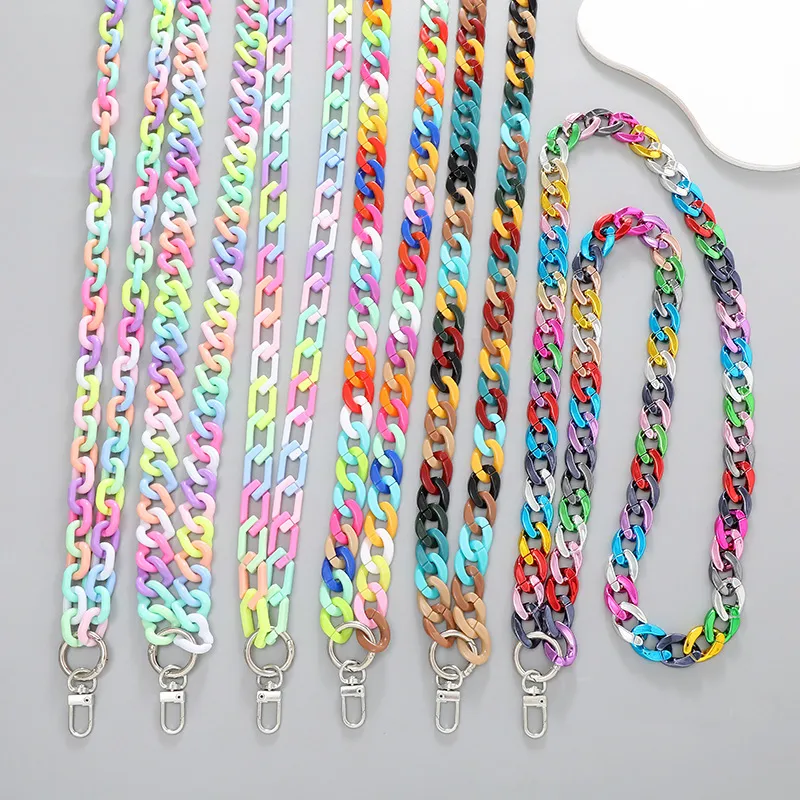 Vacation Color Block Arylic Beaded Mobile Phone Chain display picture 3
