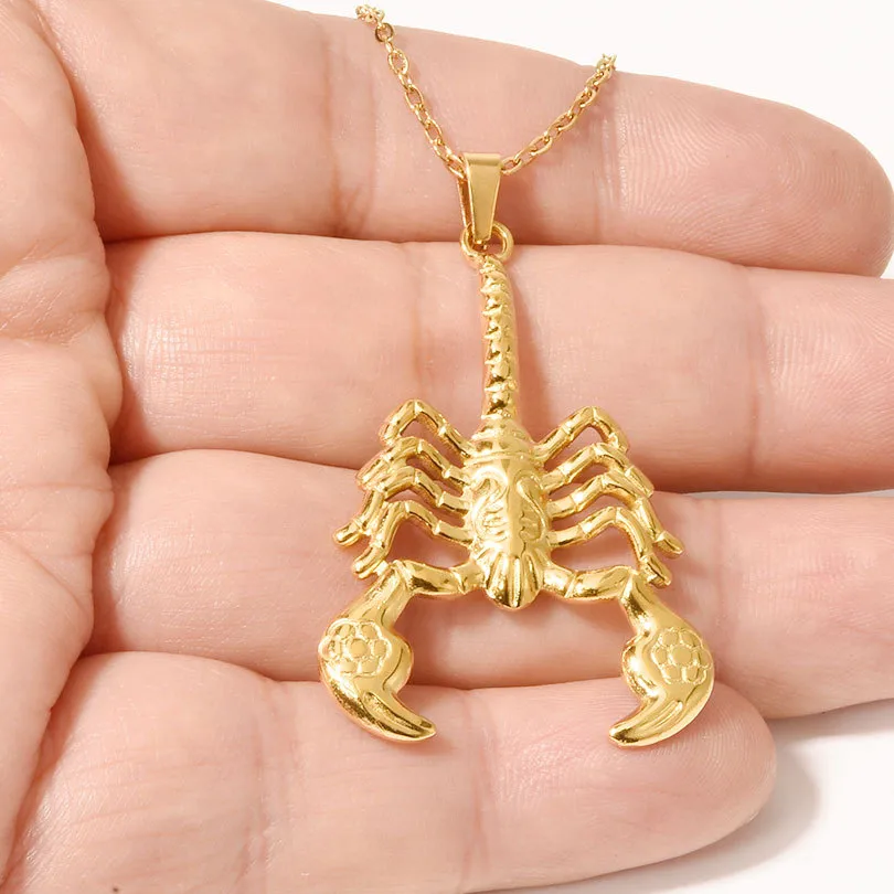 Hip-Hop Punk Scorpion 304 Stainless Steel Plating Unisex Pendant Necklace display picture 1