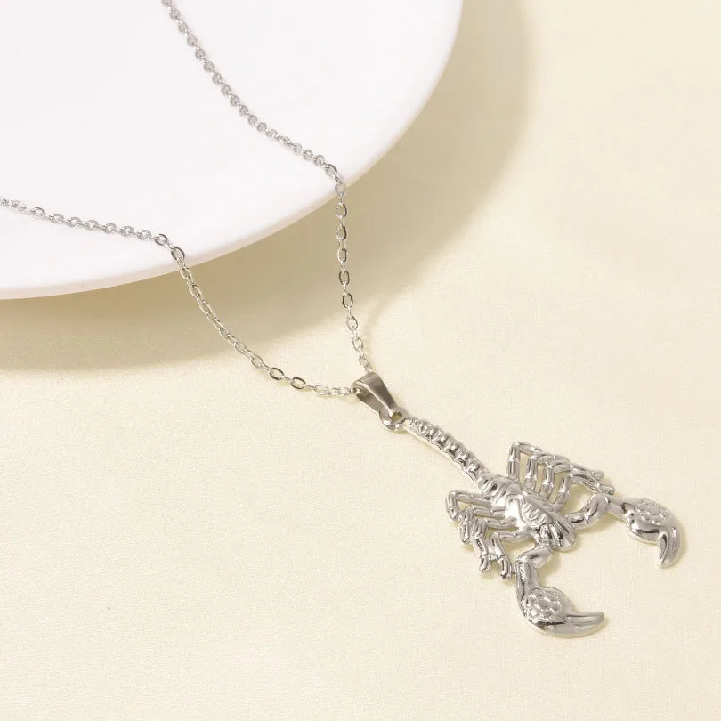 Hip-Hop Punk Scorpion 304 Stainless Steel Plating Unisex Pendant Necklace display picture 5