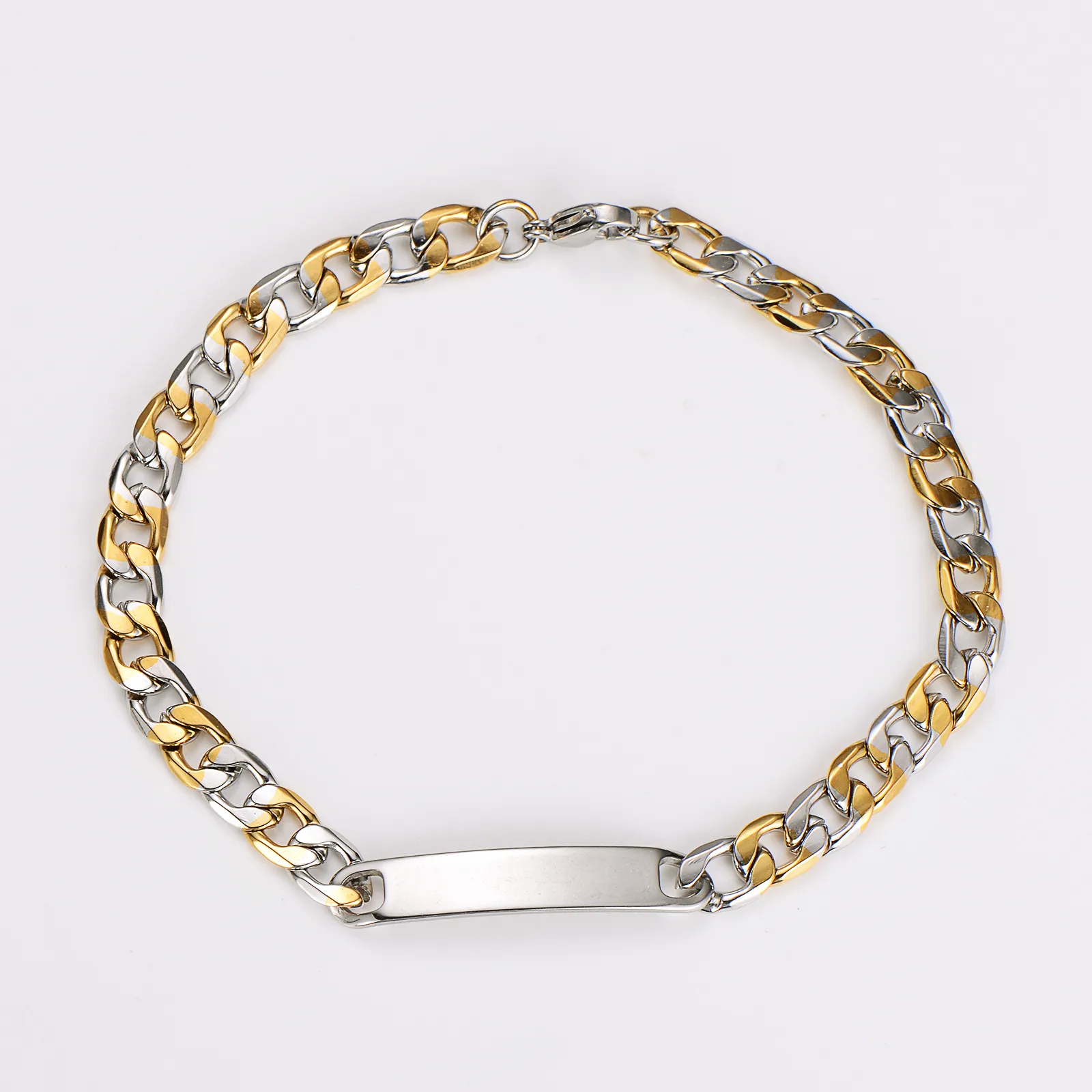 Casual Hip-Hop Round 304 Stainless Steel Women's Bracelets Necklace display picture 12