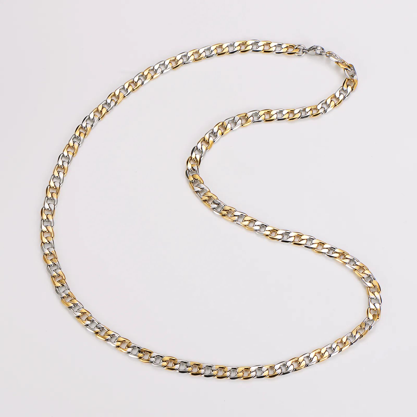 Casual Hip-Hop Round 304 Stainless Steel Women's Bracelets Necklace display picture 13