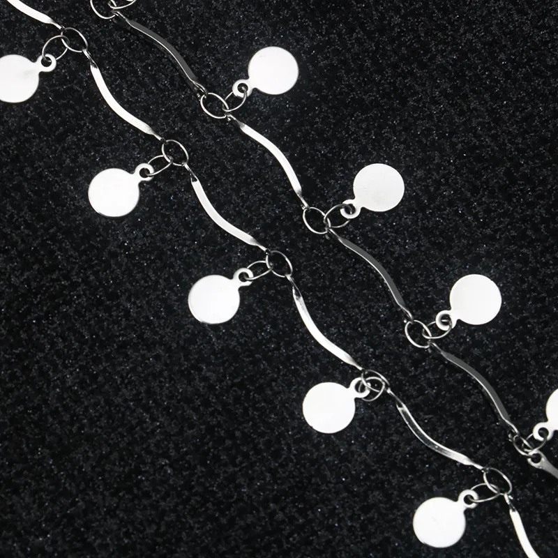 Simple Style Classic Style Solid Color Titanium Steel Women's Chain Belts display picture 5