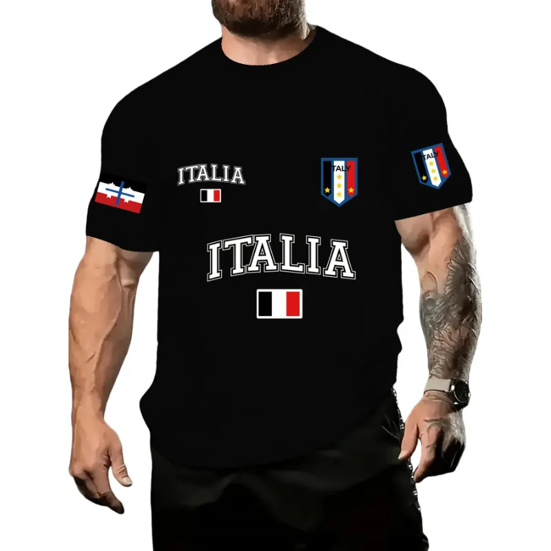 Men's American Flag Simple Style Round Neck Short Sleeve Loose Men's T-shirt display picture 11