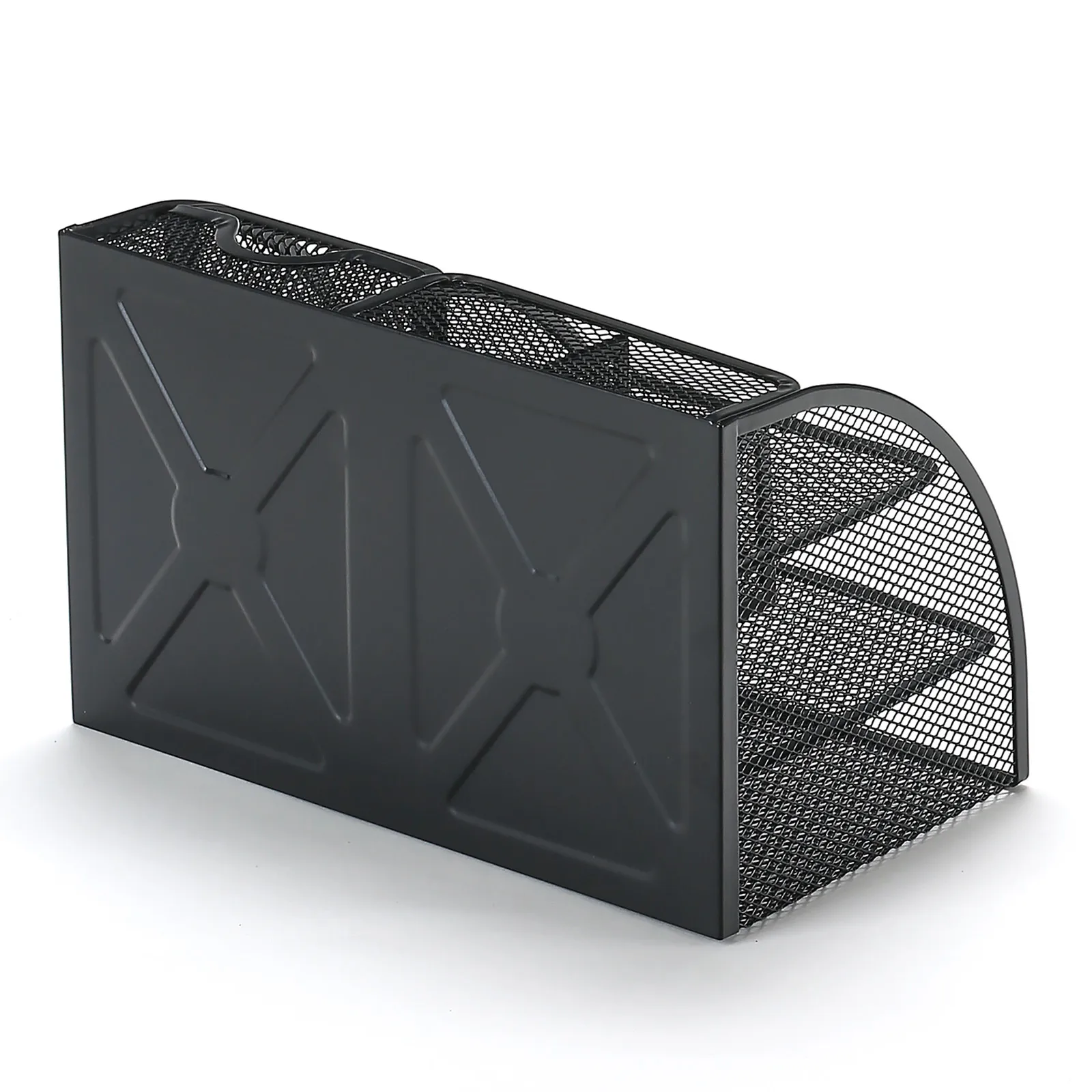 Metal Pen Holder Office Supplies Creative Unique Desktop Hollow Storage Box Combination Stationery Organizer Box display picture 4
