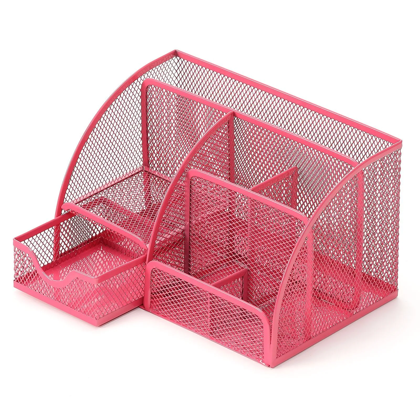 Metal Pen Holder Office Supplies Creative Unique Desktop Hollow Storage Box Combination Stationery Organizer Box display picture 9