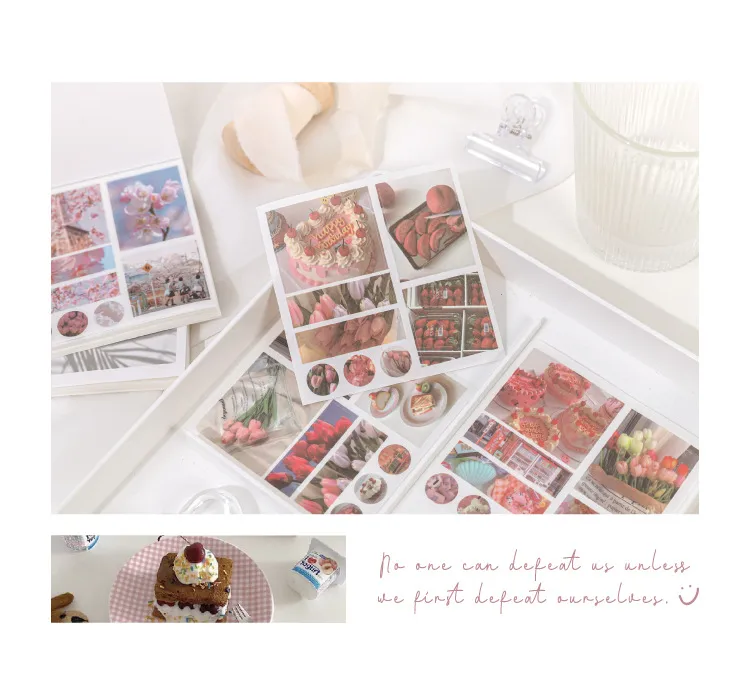 Fresh Artistic Oil Painting Scenery Series Paper Sticker Book Women's Diary Decoration Material 6 Styles display picture 9
