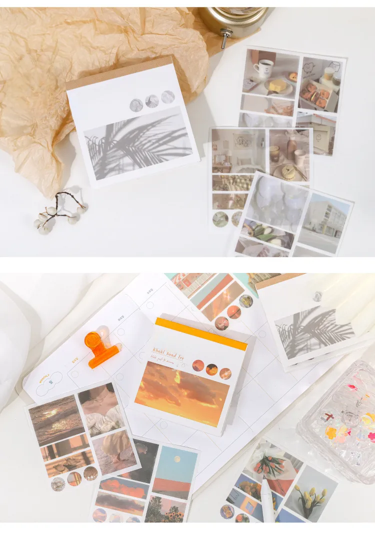 Fresh Artistic Oil Painting Scenery Series Paper Sticker Book Women's Diary Decoration Material 6 Styles display picture 10