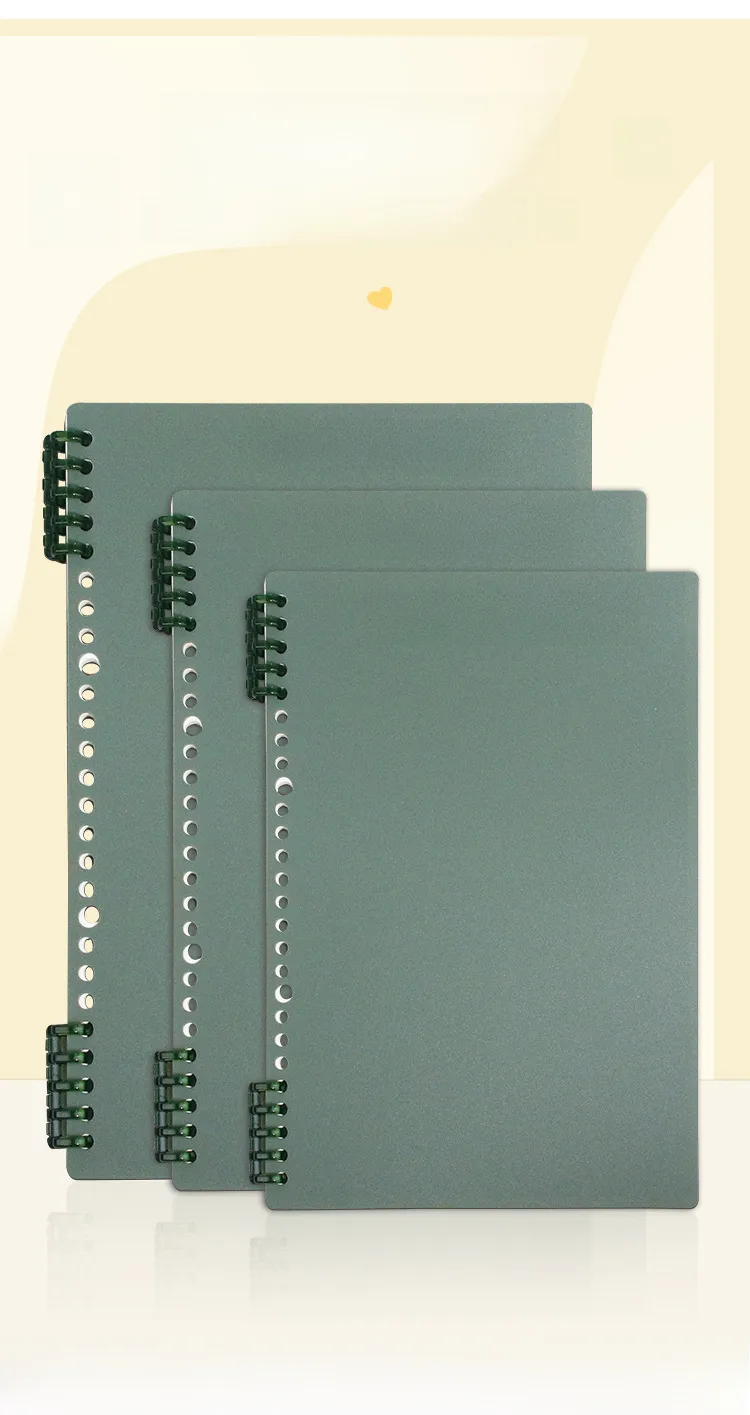 B5 Diy Self-made Plastic Cover Loose-leaf Notebook 26-hole A5 Frosted Pp Cover Office/cultural/notebook/notepad display picture 6