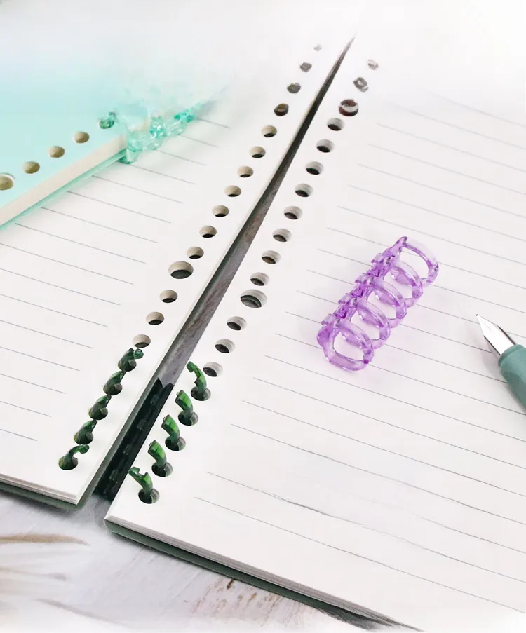 B5 Diy Self-made Plastic Cover Loose-leaf Notebook 26-hole A5 Frosted Pp Cover Office/cultural/notebook/notepad display picture 8