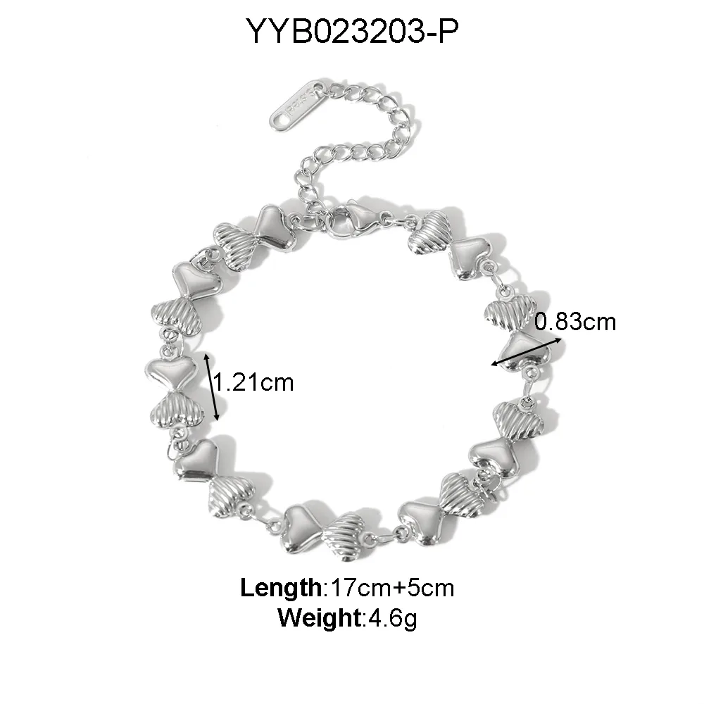 Casual Romantic Pastoral Starfish Conch Red Heart 304 Stainless Steel 18K Gold Plated Unisex Bracelets display picture 6
