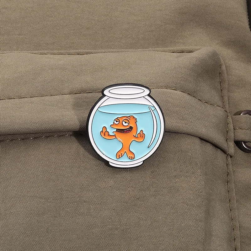 Cartoon Style Cute Fish Zinc Alloy Plating Unisex Brooches display picture 5